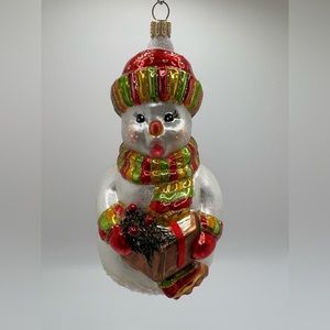 Kurt Adler Singing Snowman Christmas Ornament